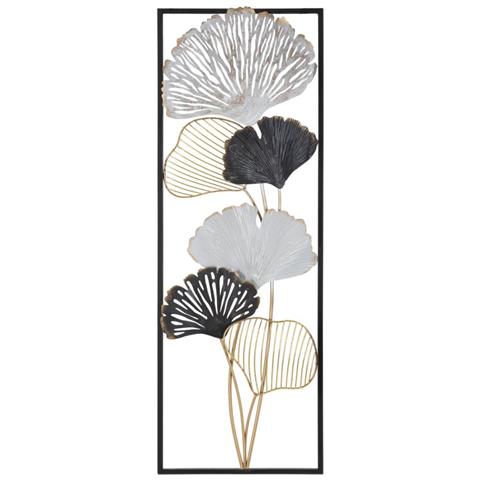 Decorazione In Metallo 3d Foglia 36 - Multicolore - Metallo - 31x3,5x90 Cm - Foto 1