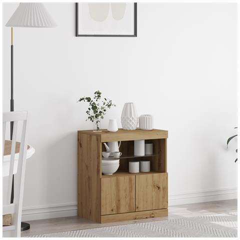 Mobile con luci LED Rovere Artigianale 60x37x67 cm - Foto 2