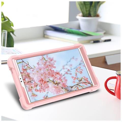 Custodia Per Samsung Galaxy Tab A7 Lite 8.7"" Con Tracolla Rosa - Foto 2