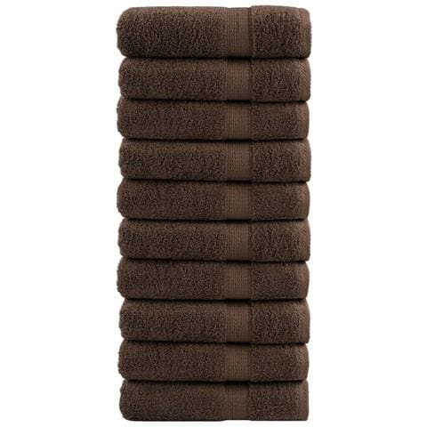 Asciugamani per Sauna SOLUND 10 pz Grigi 50x100 cm 600gsm - Foto 1
