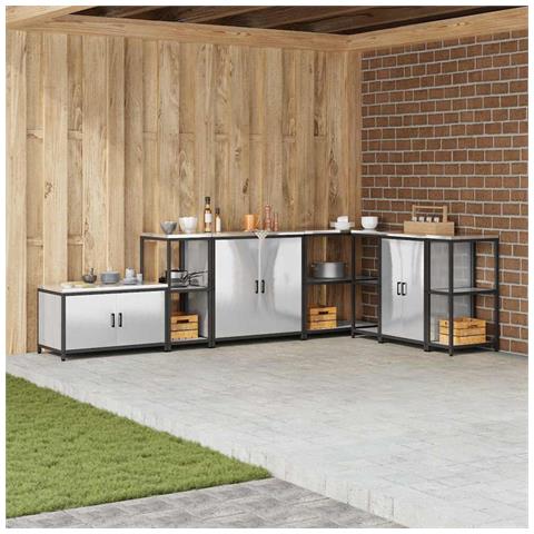 Mensola per il deposito in cucina Argento Acciaio inossidabile - Foto 2