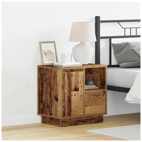 Armadio da Notte con 2 pcs Legno vecchio 50 x 34.5 x 50 cm. - Foto 2