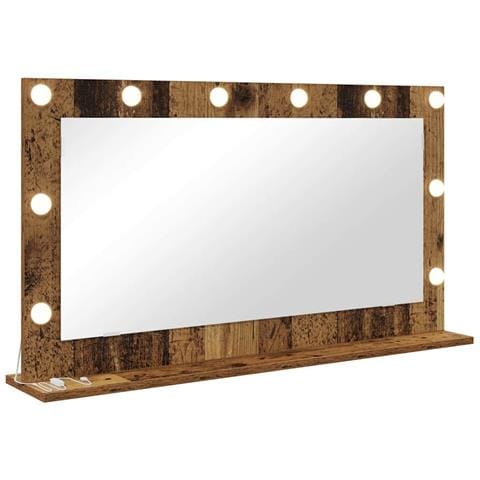 Specchio da Vanità con specchio Legno vecchio 100 x 55 x 18 cm - Foto 1