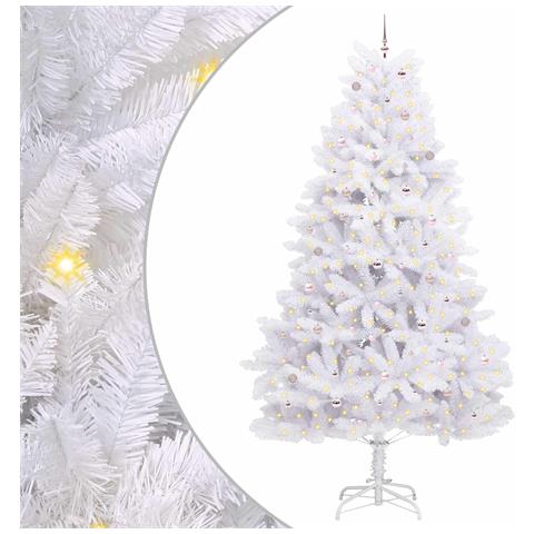 Albero di Natale Artificiale con Rami Pieghevoli Bianco 300 cm - Foto 1