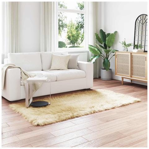 Tappeto Pecora Tafalla Crema 80 x 200 cm Poliestere - Foto 2