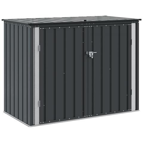 Scatola di Stoccaggio per Giardino Nero 151,5 x 82 x 110,5 cm - Foto 1