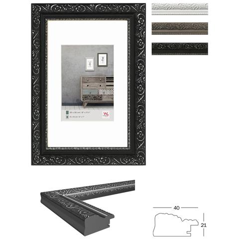 Barock Struttura In Legno 50x70 Cm, Bianco - Foto 2