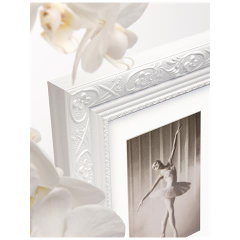 Barock Struttura In Legno 50x70 Cm, Bianco - Foto 3