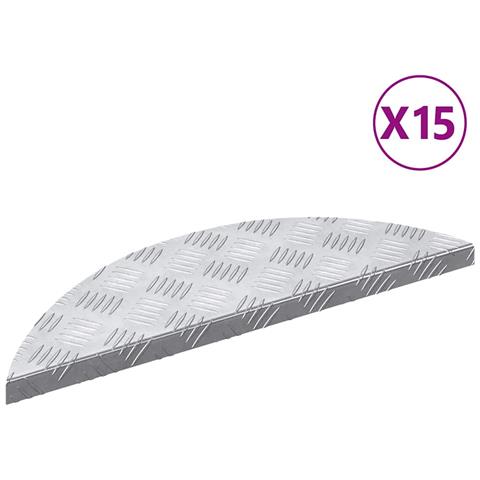 Dischi Quadrati 5 pcs Argento 60 x 18 cm Alluminio - Foto 1