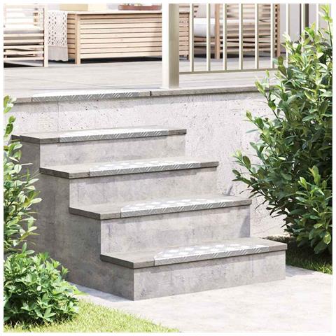 Dischi Quadrati 5 pcs Argento 60 x 18 cm Alluminio - Foto 2