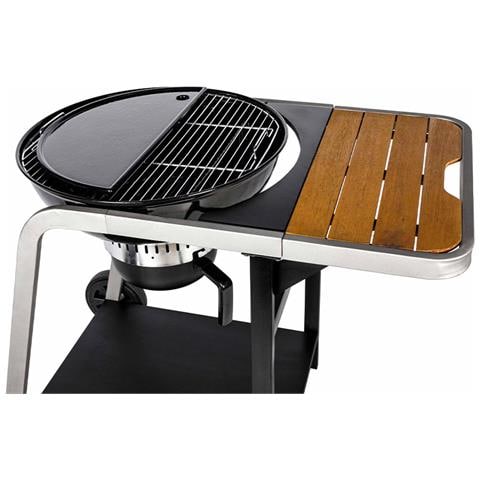 Piancha A Mezzaluna In Ghisa Smaltata Per Barbecue Kettle - Foto 1