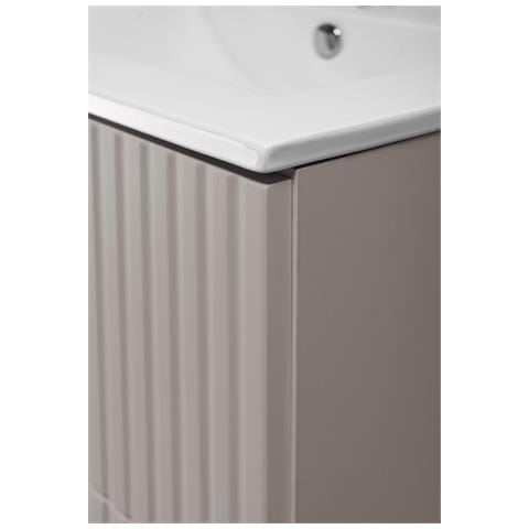 | Mobiletto - 120cm | Beige opaco - tonalità cashmere | L /H /D 120/57/46cm | Piano beige, mobili bagno, mobiletto - Foto 2