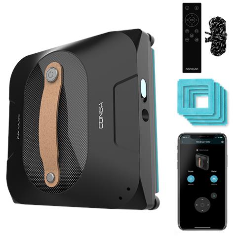 Conga Windroid 1390 Double Spray Connected pulitore di finestra elettrico Nero - Foto 1