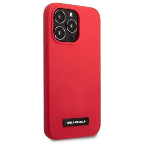 Karl Lagerfeld Klhcp13lslmp1r Iphone 13 Pro / 13 6,1 Custodia Rossa /rossa In Silicone - Foto 1