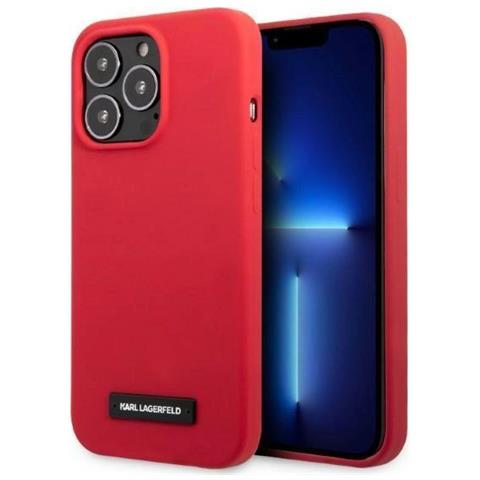 Karl Lagerfeld Klhcp13lslmp1r Iphone 13 Pro / 13 6,1 Custodia Rossa /rossa In Silicone - Foto 2