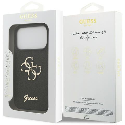 Custodia Per Iphone 17 Pro Nera Lucida Guess - Foto 1