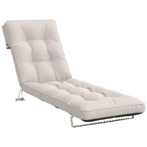 Cuscino per Lettino VIANEN 100% Poliestere Bianco - Foto 1