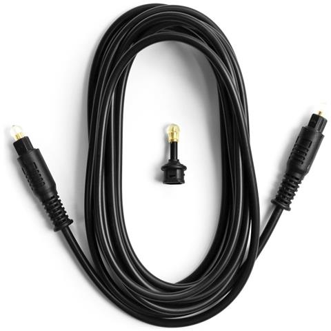 Cavo fibra ottica connettori Toslink maschio a Toslink maschio 3 m con adattatore jack 3,5 mm - Foto 1
