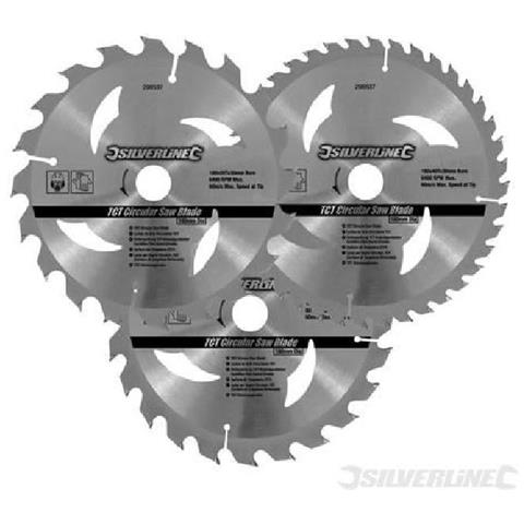 801292 Lame Per Seghe Circolari Tct Da 20, 24, 40 Denti 3 P. zi 180 X 30 - Anelli Di Riduzione 20, 16 Mm - Foto 3