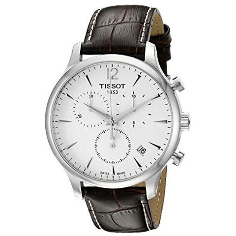 TISSOT - Tradition Chronograph T0636171603700 Quadrante Bianco Cinturino In  Pelle Marrone - ePRICE