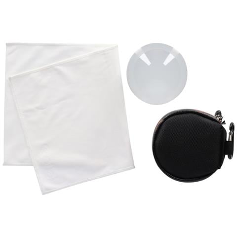 Lensball 110mm I Sfera di Vetro I Sfera di Cristallo I Sfera della foto con la borsa di stoccaggio & panno di pulizia in microfibra per la pulizia della sfera di vetro - Foto 6