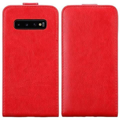 Custodia Compatibile Con Samsung Galaxy S10 Plus In Rosso Mela - Coperchio Protettivo In Design Flip Con Chiusura Magnetica - Foto 11