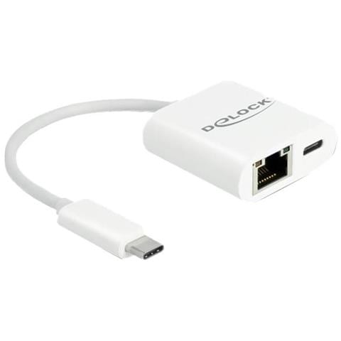 Delock Adattatore Usb Type-c ™ A Gigabit Lan 10/100/1000 Mbps Con Power D - Foto 1