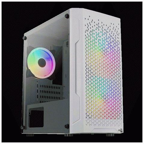 Case Mini Tower Trinity Mini V3 Bianco 2x140mm+120mm Argb Fan Vetr - Foto 2