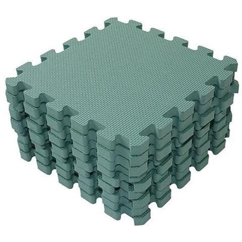 Tappetino Gioco Junior 90 Cm Gommapiuma Verde 9 Pezzi - Foto 1