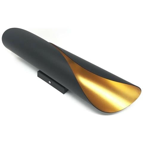 Applique Da Parete Lampada Stile Moderno 2 Attacco X Lampadina G9 Nero Oro E31n - Foto 4
