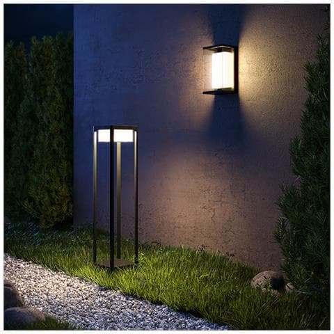 Lampada Da Terra Moderna Da Esterno Alluminio Nero Luce 10w Ip65 - Foto 2