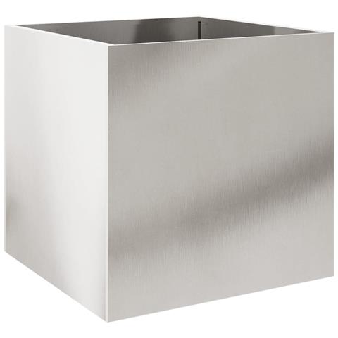Fioriera Argento 49x47x46 cm in Acciaio Inox - Foto 2