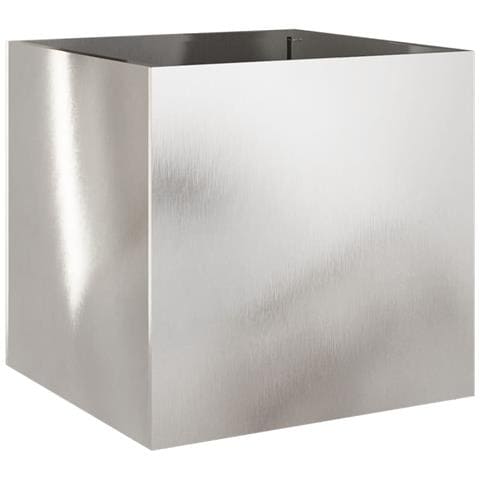 Fioriera Argento 49x47x46 cm in Acciaio Inox - Foto 1