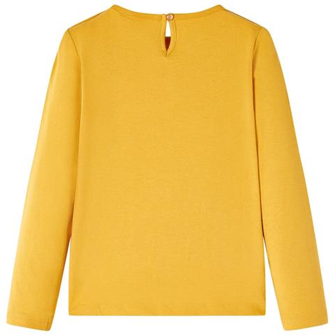 Maglietta Da Bambina A Maniche Lunghe Ocra 128 - Foto 2