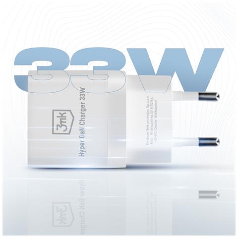 Caricabatterie Da Muro Compatto Usb E Usb-c 33w, Bianco - Foto 5