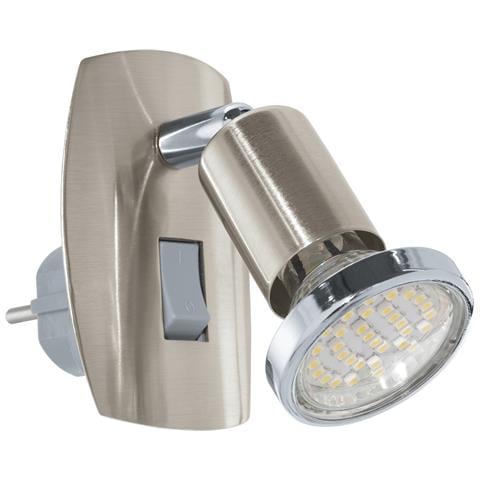 Applique Moderna Mini 4 Acciaio Nichel Satinato 1 Luce Gu10 2,8w - Foto 1