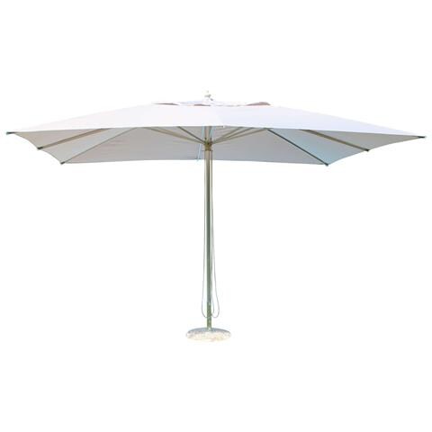 Ombrellone Da Esterno 3x3 Mt Con Doppia Carrucola E Airvent Con Palo Centrale In Alluminio Barcellona - White - Foto 1