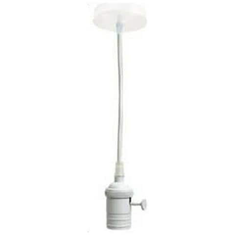 Portalampada Lampadario Sospensione Soffitto Pendente Vintage 2mt Bianco - Foto 1