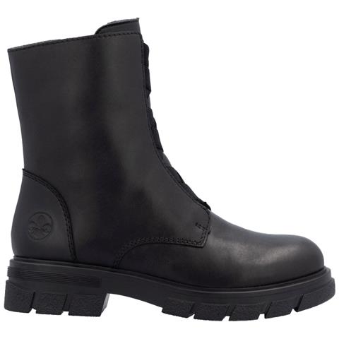 Black Casual Closed Ladies Mid Height Boots Stivaletti Pelle Scarpe Donna Nero Eu 37, Z9179-00 - Foto 3