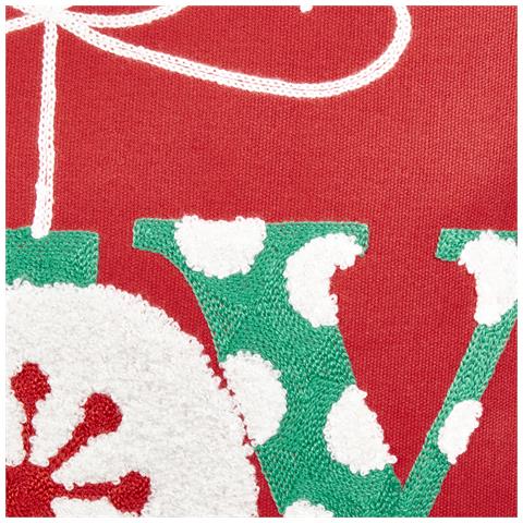 Set Di 2 Cuscini Gingerbread Cotone 45 X 45 Cm Rosso Modello Natalizio - Foto 7