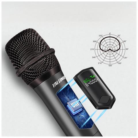 Talomen, Microfono Wireless, Ricaricabile, 160 Ft, Karaoke, Dj, K60-1 - Foto 2