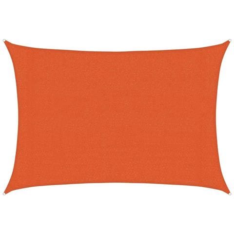Vela Parasole 160 G/m Rettangolare Arancione 3x4,5 M In Hdpe - Foto 2