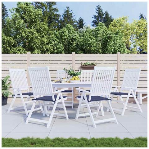 Cuscini Per Pallet 6 Pz Blu Marino 40x40x4 Cm In Tessuto Oxford - Foto 8