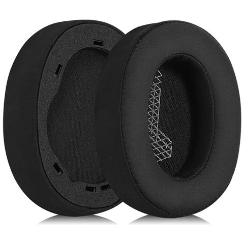 Cuscinetti Auricolari Di Ricambio Per Jbl Live 650btnc, Tessuto Di Seta Ghiaccio Nero, Confezione Da 2 - Foto 2