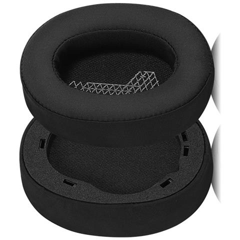 Cuscinetti Auricolari Di Ricambio Per Jbl Live 650btnc, Tessuto Di Seta Ghiaccio Nero, Confezione Da 2 - Foto 3