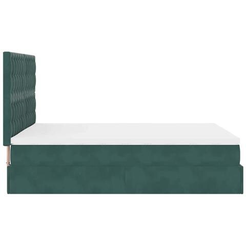 Struttura Letto Pouf con Materassi 140x200 cm in Velluto - Foto 9