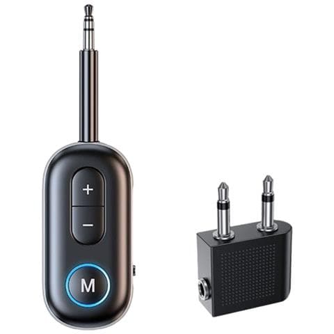 Trasmettitore E Ricevitore Audio Bluetooth 5.3 Jack 3,5 Mm Con Adattatore Per Aereo - Foto 4