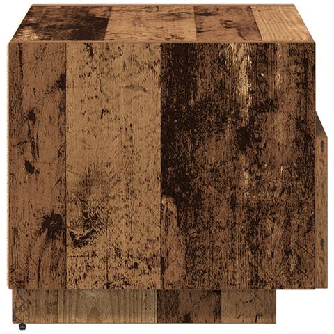 Comodini con Luci LED 2 pcs Legno Vecchio 40x39x37 cm - Foto 9