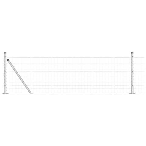 Recinzione Euro con 7 pali flangiati 0.4x10 m in acciaio galvanizzato - Foto 1