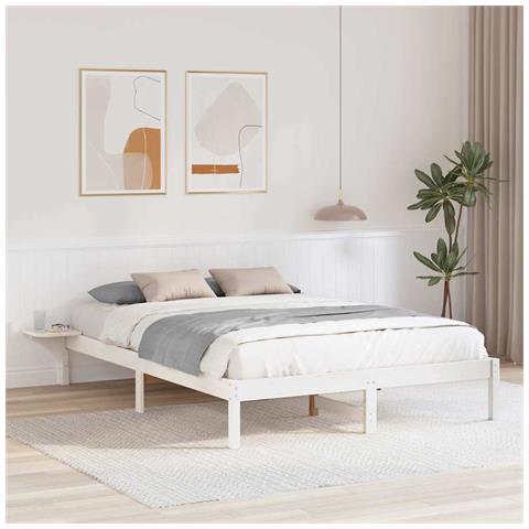 Rete letto con comodini Bianco Bianco - Foto 2